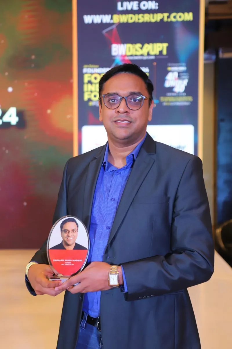 Congratulations Siddharth Ladsariya, Founder, Everest Fleet Pvt. Ltd. on joining the Elite list of BW Disrupt Future Masters 2024
